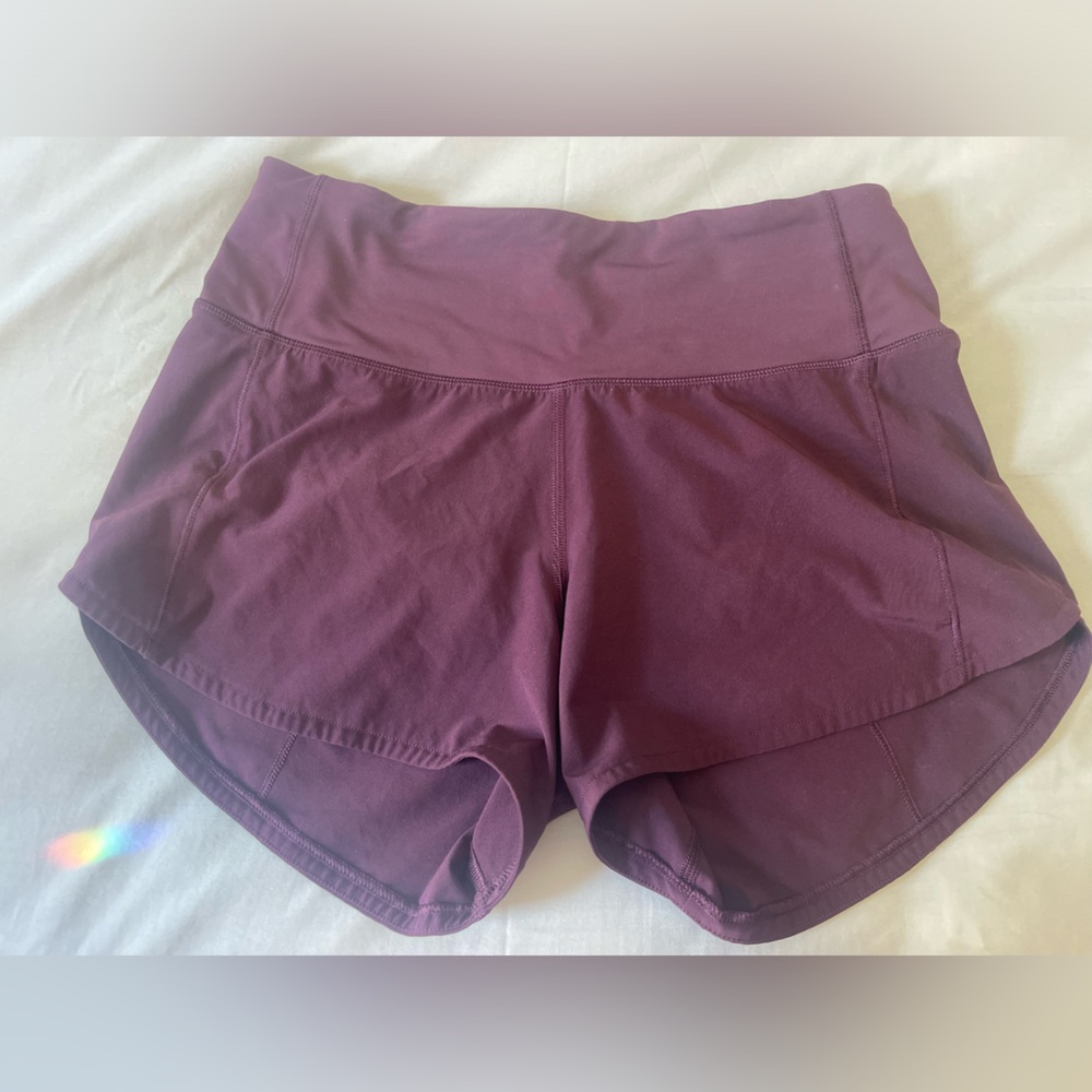 Lululemon Speed Up Low Rise Shorts 2.5” Maroon